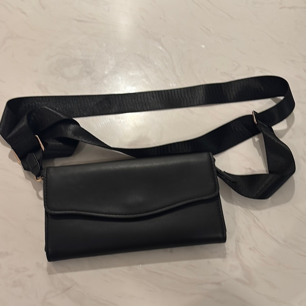 A New Day Crossbody Wallet Black Crossbody Bag